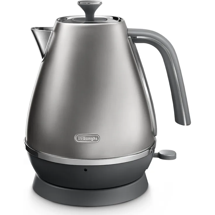 De'Longhi Distinta Flair Wasserkocher KBI2001.S | 1,7 L | Herausnehmbarer Kalkfilter | Finesse Silver