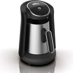 Arzum Okka OK0010-K Minio Pro Turkisch Coffee Machine Chrome, 18-10 Steel