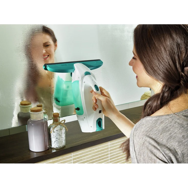 Leifheit Fenstersauger Set Dry and Clean 51000 mit 28 cm Saugdüse für 360° streifenfreie Reinigung, Fensterreiniger verwendbar bis zu 35 min, Fensterputzer mit Stand-by-Automatik und Click-System – Bild 6