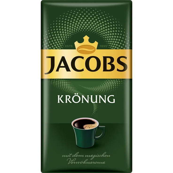 Jacobs Filterkaffee Krönung Klassisch, gemahlener Kaffee, 12er Pack (12 x 500 g)