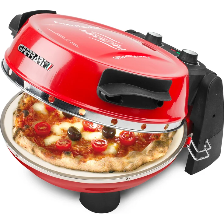 G3 Ferrari Delizia Napoletana Pizzaofen, 1200W, mit zusätzlichem Pizzastein, rot – Bild 8