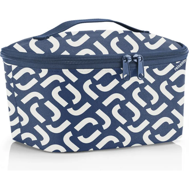 reisenthel coolerbag S pocket signature navy Kühltasche, 2,5L, 22,5 x 12 x 18,5 cm, blau,