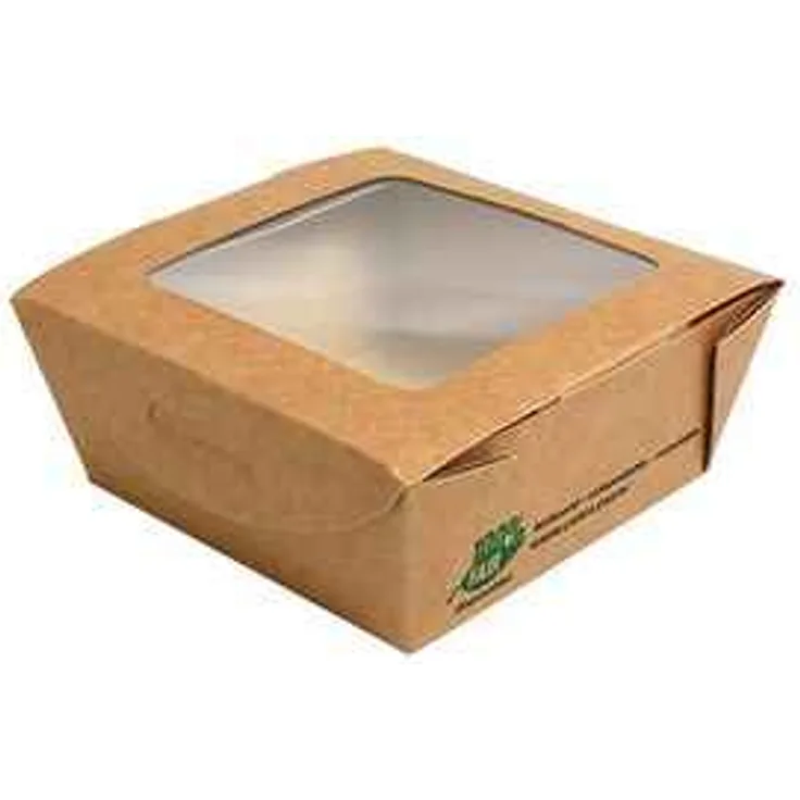 PAPSTAR Feinkostbox pure, eckig, 1.000 ml, braun