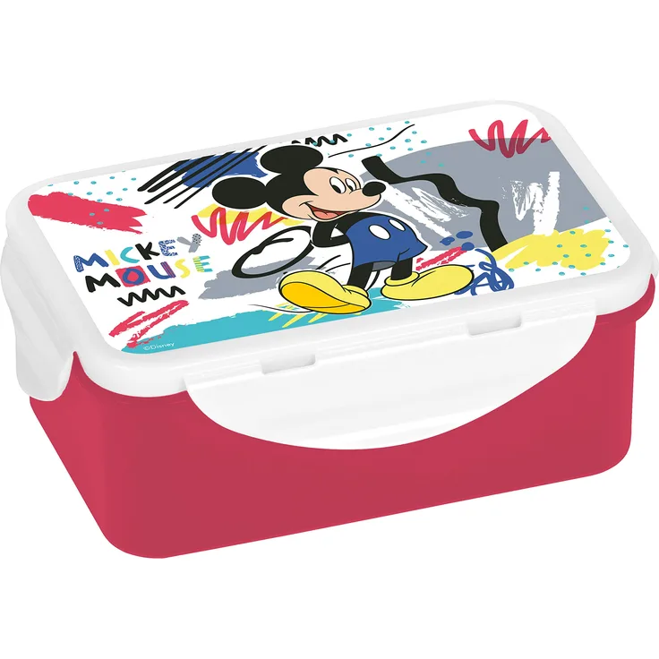 Disney Mickey Mouse Mickey & Friends Brotdose, Brotbox, Lunchbox, Lunch-Box, PP, Mehrfarbig, 16x10,5x6,5cm