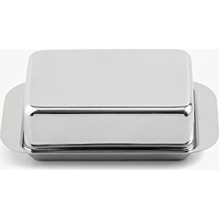 Weis 14257 Butterdose für 1/2 Pfund aus Edelstahl, Silber, 15 x 9.4 x 4.2 cm