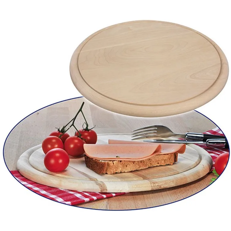 Gravidus Schinkenteller Schneidebrett Holz Ø25 cm