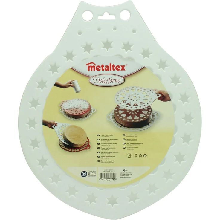 Metaltex Tortenretter mit Schablone 28cm