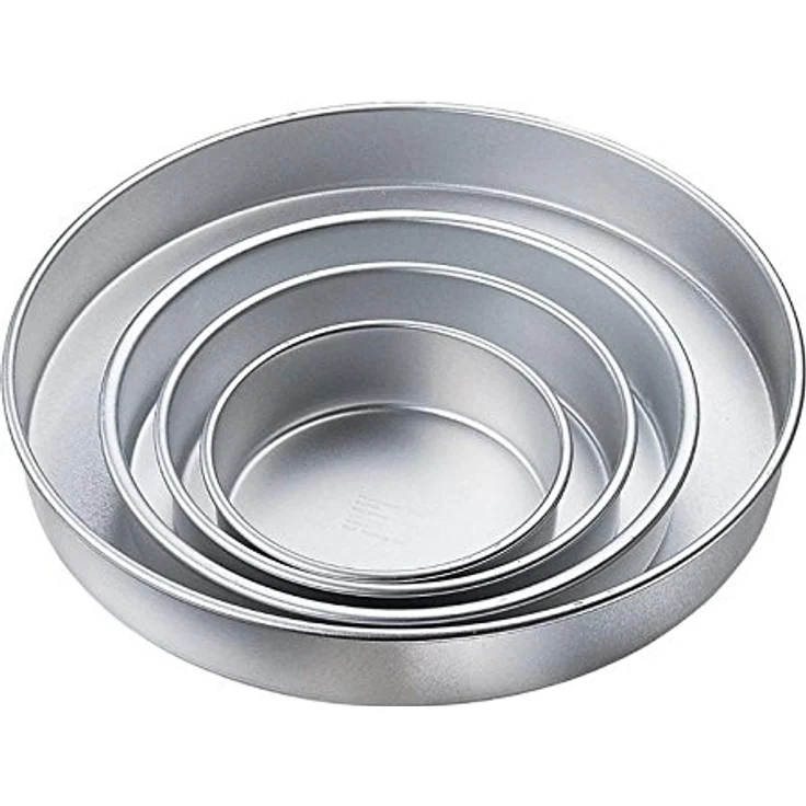Wilton Großes Rundes Kuchenformen-Set, Performance Pans, 4-Teilig