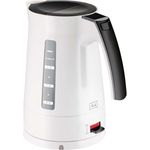 Melitta Enjoy Wasserkocher Aqua 1,7 Liter Hochglanz 2.400 Watt schwarz-weiß, 100301 wh-bk