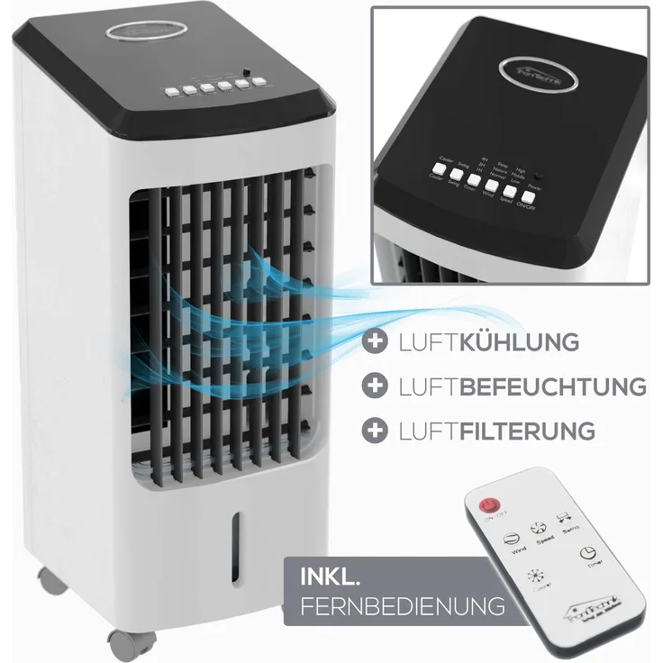TroniTechnik Luftkühler LK03 Ventilator, inkl. Fernbedienung und Luftfilter