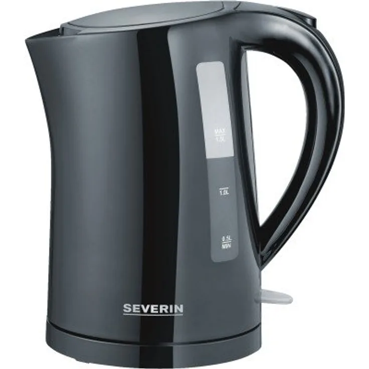 SEVERIN Wasserkocher, 1,5 L, ca. 2.200 W, WK 3498, Schwarz