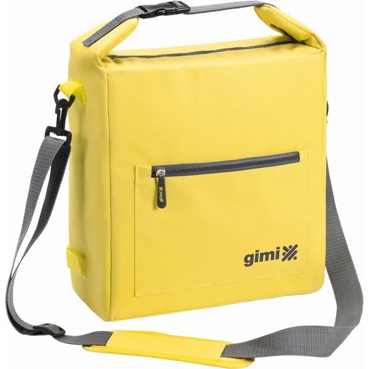 Gimi Kühltasche Thermo Bag (Hellgrün), Stoff, 30 x 14 x 40 cm, gelb, rot, apfelgrün