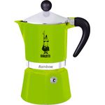 Bialetti Rainbow Espressokocher, Aluminium, grün, 1 Tasse