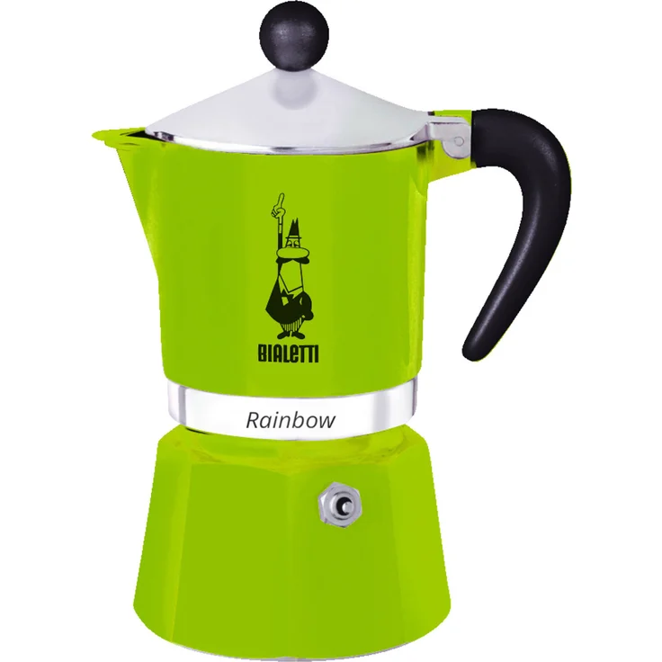 Bialetti Rainbow Espressokocher, Aluminium, grün, 1 Tasse – Bild 1