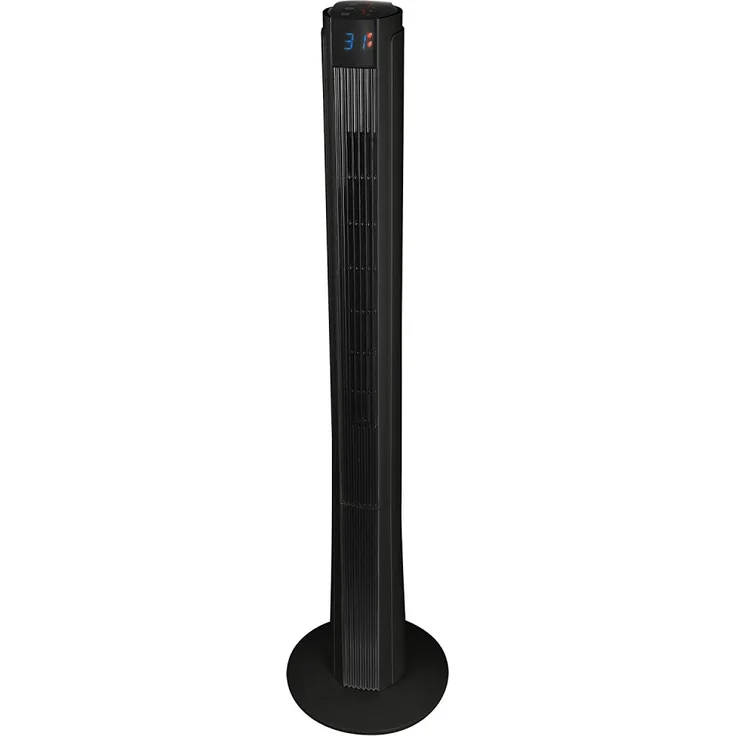 Syntrox Germany XXL Turmventilator TFT-50W-DTP Black Tower Ventilator mit Fernbedienung, Timer und Oszillation Standventilator Säulenventilator Windmaschine Lüfter Gebläse