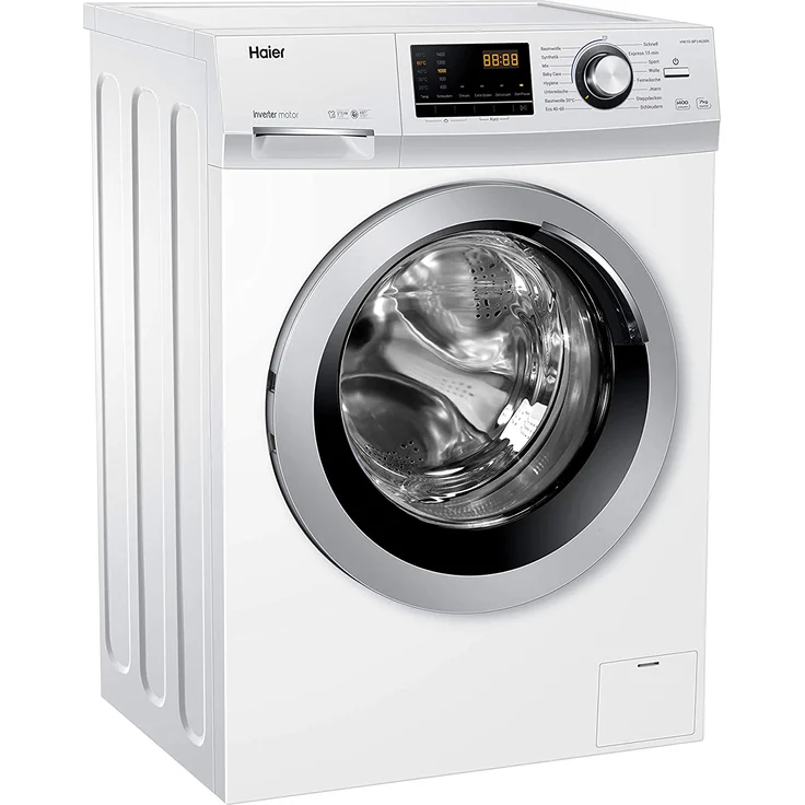 Haier HW70-BP14636N, Frontlader-Waschmaschine, A, Fassungsvermögen 7 kg, Standgerät, Breite 59,6 cm, Inverter-Motor, Startzeitvorwahl, Mengenautomatik, Beladungserkennung – Bild 5