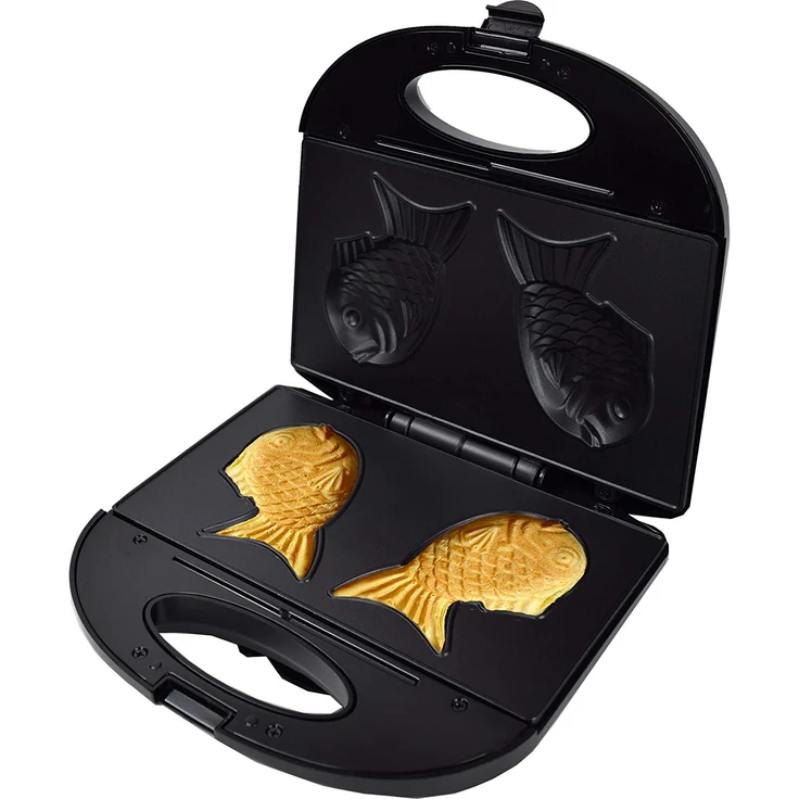 Syntrox Taiyaki Maker FM-750W-Fish Cookie-Gerät, Antihaftbeschichtet, 750 Watt – Bild 1