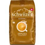 Schüümli Mild Ganze Kaffeebohnen (1kg, Stärkegrad 1-5, Premium Arabica) 1er Pack x 1kg