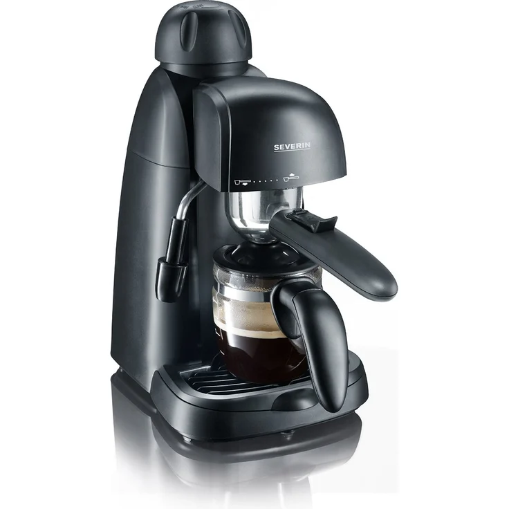 SEVERIN KA 5978 Espressoautomat (Inkl. Servierkanne und Messlöffel, Bis zu 4 Tassen) schwarz – Bild 1