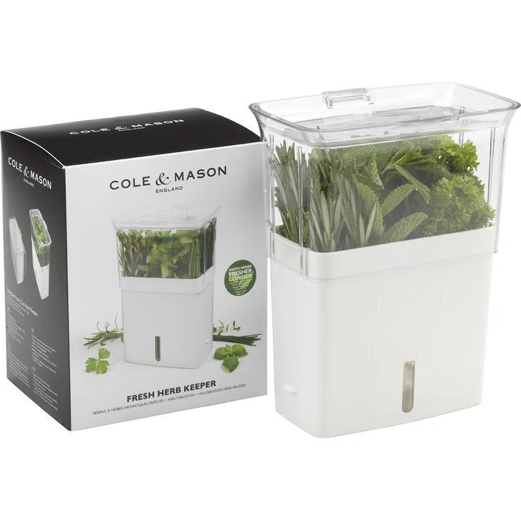Cole & Mason H105159 Schnittkräuter Box Schnittkräuterbox, Kunststoff, White