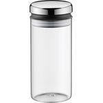 WMF Depot Vorratsdose Glas 1,0l, Höhe 21,5 cm, Vorratsglas mit Deckel, Kaffeebohnen Behälter, Müslidose, Frischhaltedose mit große Einfüllöffnung