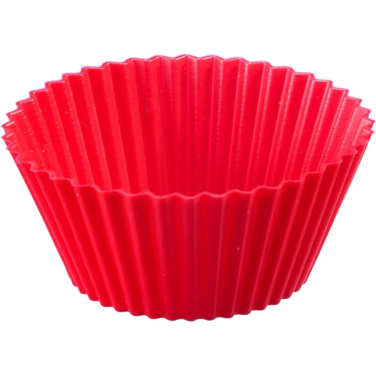 Westmark Muffinförmchen, 6 Stück, Durchmesser: 7 cm, Silikon, Antihaft-Effekt, Rot, 30142260