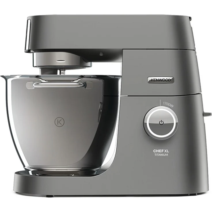 Kenwood KVL8361S Chef XL Titanium Küchenmaschine mit Planetenrührwerk, 1700 W, 6,7 L Edelstahlschüssel, inkl. Patisserie-Set, Standmixeraufsatz, silber, Serie: Titanium Chef XL – Bild 1