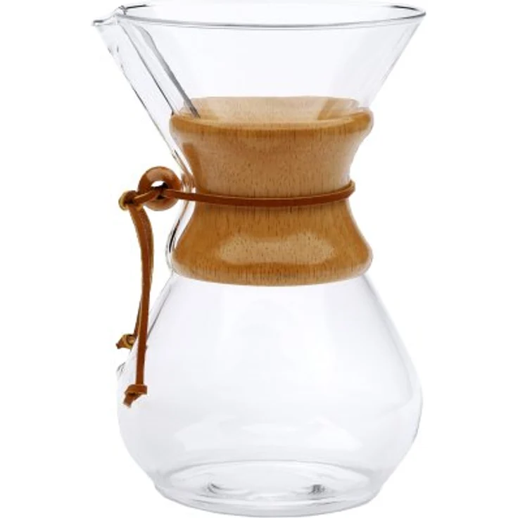 Chemex CM-10A Kaffee Zubereiter, Glas, 900 milliliters, Braun, Transparent – Bild 1