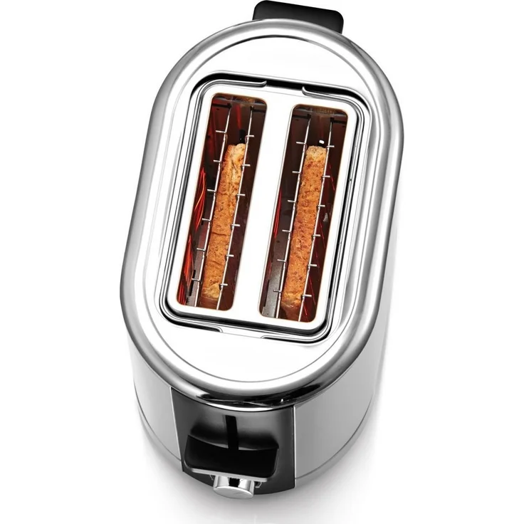 WMF LONO Toaster Doppelschlitz, XXL-Toast Brötchenaufsatz, 7 Bräunungsstufen Überhitzungsschutz 900 W Edelstahl poliert – Bild 3