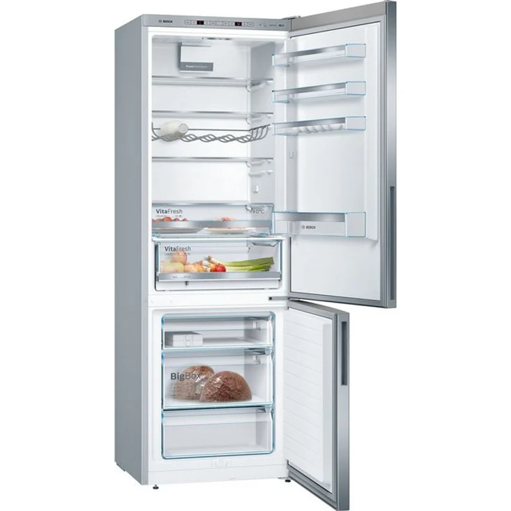 Bosch KGE49AICA Kühl-Gefrierkombination, freistehend, silber, LowFrost, 0-Grad-Zone, Schnellkühlen und -gefrieren, Breite 70 cm – Bild 5