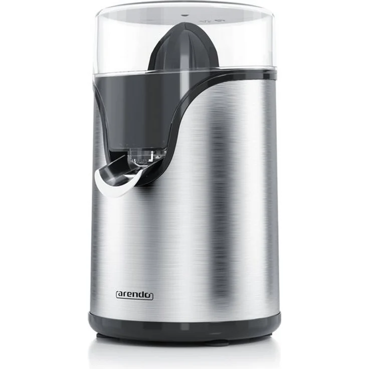 Arendo Zitruspresse elektrisch in Edelstahl CITRUS JUIR 100 W Silber-Schwarz 0,5 L