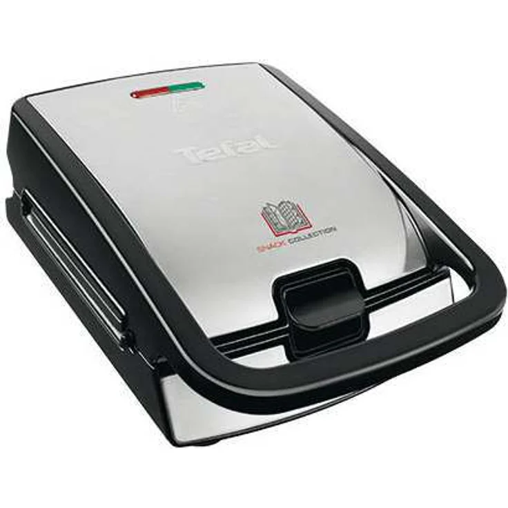 Tefal SW853D12 Waffelautomat, 700W, Wechselplatten, abnehmbare Backform, Antihaftbeschichtung, edelstahl/schwarz – Bild 1
