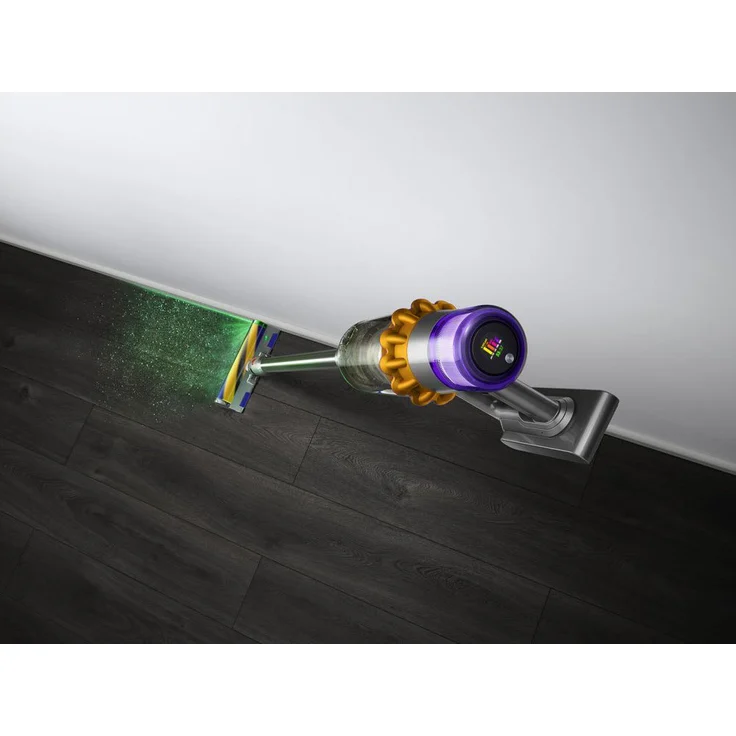 Dyson V15 Detect Absolute Handstaubsauger (2021), 369535-01, nickel satin gelb, Slim Fluffy Bodendüse, Akkuwechsel-Option – Bild 4