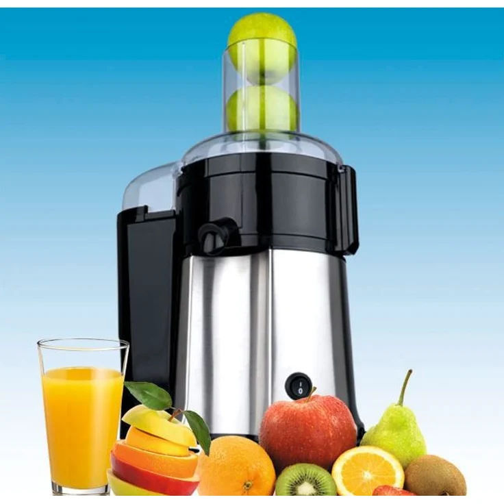 Gastroback 40117 Vital Juicer Pro, Zentrifugal, 700 Watt Multi-Motor, XL-Einfüllschacht 75 mm, ganze Früchte in Sekunden entsaften, spülmaschinengeeignet, Edelstahl, Silber – Bild 2