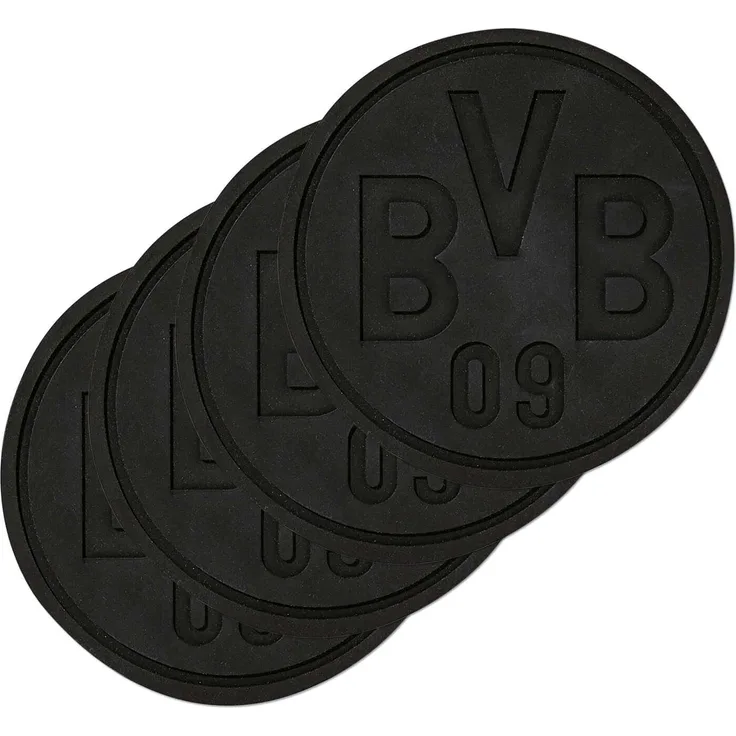 Borussia Dortmund, BVB-Silikonuntersetzer (4Stück), 0, 0