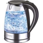 Camry CR 1239 Elektrischer Wasserkocher, Glas, Kunststoff, Schwarz, Transparent, 1,7 Liter