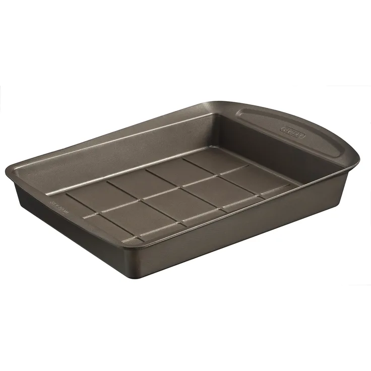 Pyrex 8013126.0 Asimetria Brownie-Form Stahl Schokolade 28 x 22 cm