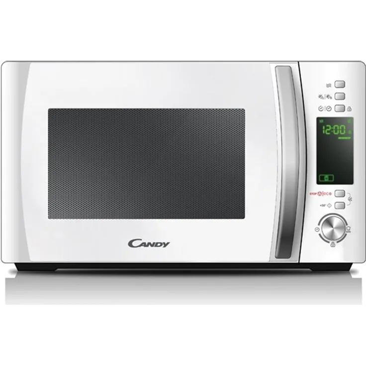Candy CMXW 22 DW Mikrowelle mit Grill, 800 Watt, Standgerät, 22 Liter Garraum, 5 Leistungsstufen, weiß