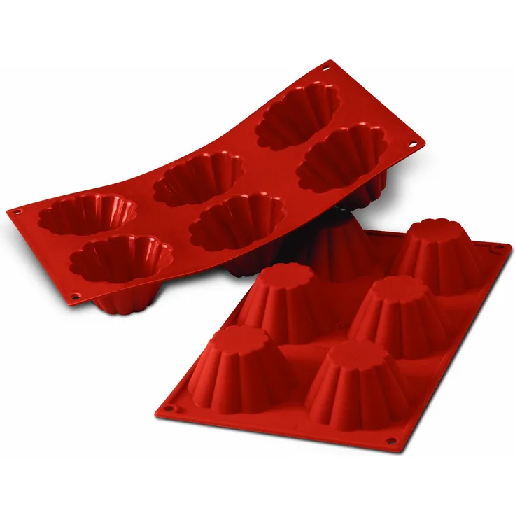 Silikomart 20.034.00.0060 SF 034 BRIOCHETTE CANNELLATA - SILICONE MOULD ø79 H 37 MM