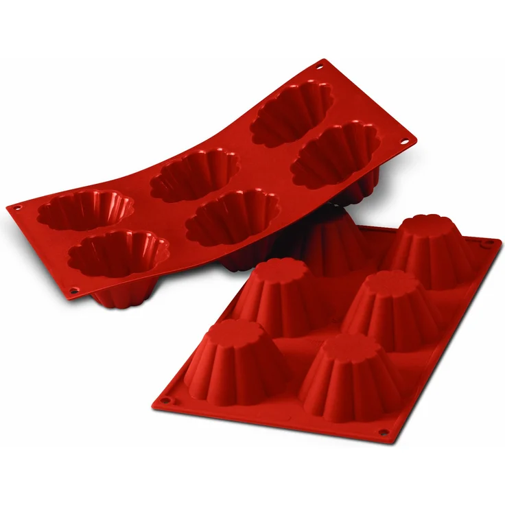 Silikomart 20.034.00.0060 SF 034 BRIOCHETTE CANNELLATA - SILICONE MOULD ø79 H 37 MM – Bild 1