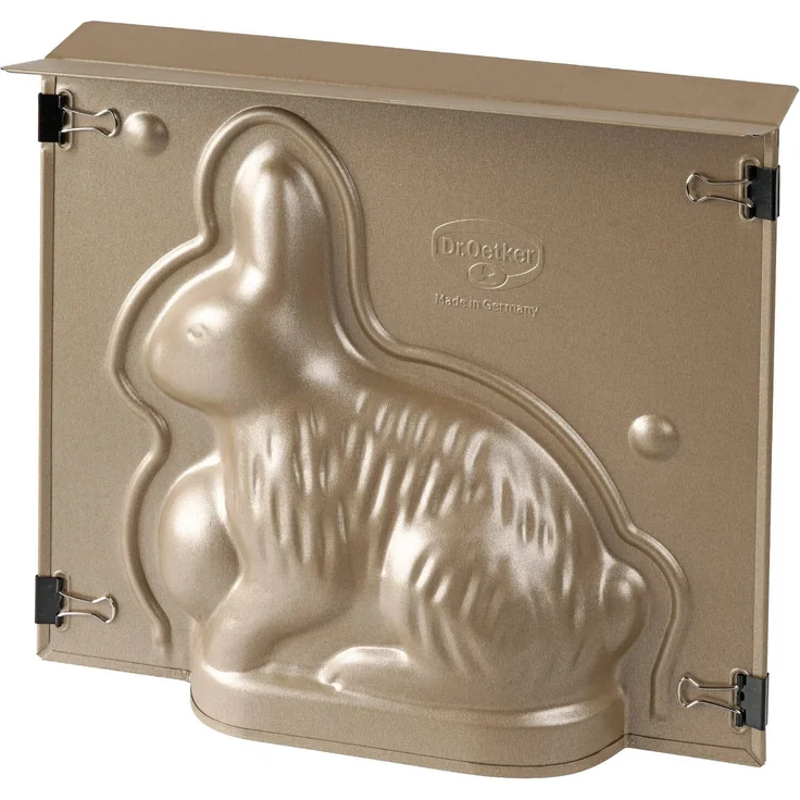 Dr. Oetker 1870 Backform Hase Goldene Ostern, 500ml, Stahlblech mit Antihaftbeschichtung Osterbackform – Bild 1