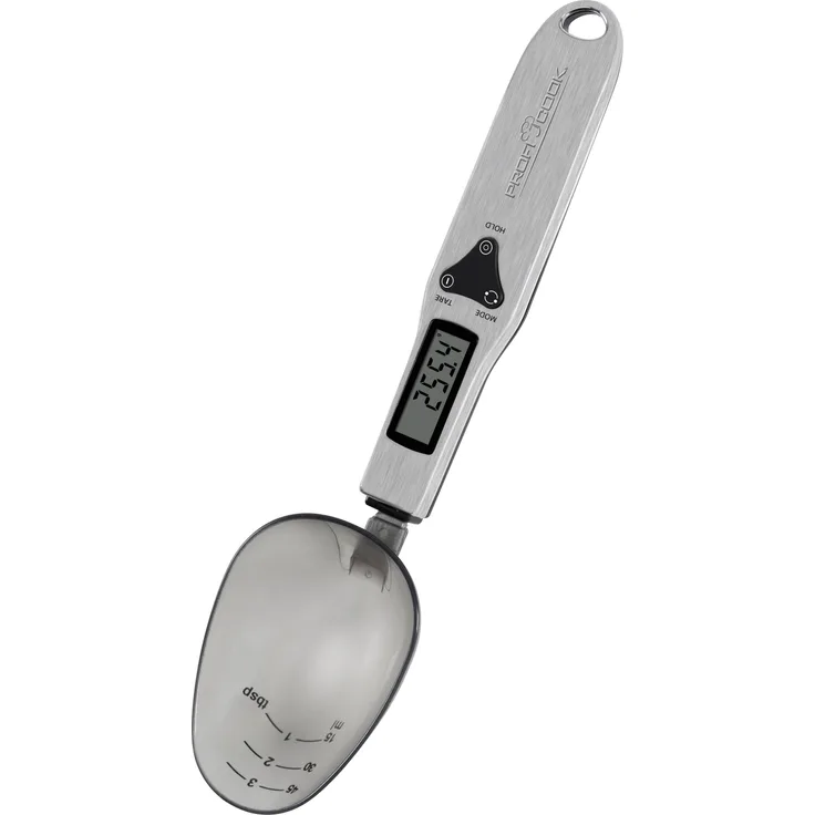 ProfiCook Digitale Löffelwaage PC-LW 1214, LCD-Display, TARA-Funktion, Edelstahl