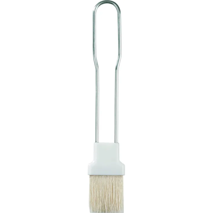 FACKELMANN Backpinsel 22cm Griff INOX hängbar, Edelstahl, Mehrfarbig, ca. 22 cm