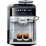 Siemens EQ.6 plus s300 TE653501DE Kaffeevollautomat, Speicherung Profile, Dampf-Reinigung, 1.500 Watt, silber, mit Milchsystem und integriertem Mahlwerk