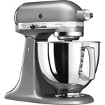 KitchenAid Artisan 5KSM125ECU Küchenmaschine mit Direktantrieb, 300W, 4,8L Edelstahlschüssel, kontur-silber, Serie: 5KSM125