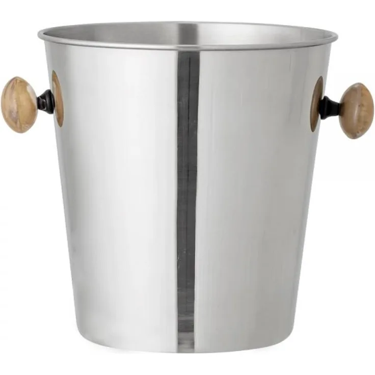 Bloomingville Cocktail Weinkühler silber Edelstahl Horn Sektkühler elegantes Barzubehör für Hausbar