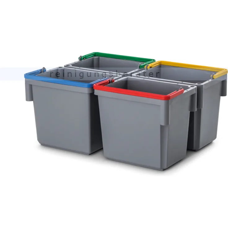 Putzeimer Numatic 5-Liter schwenkbar, grau mit Henkel blau grauer Putzeimer mit farbcodiertem Henkel
