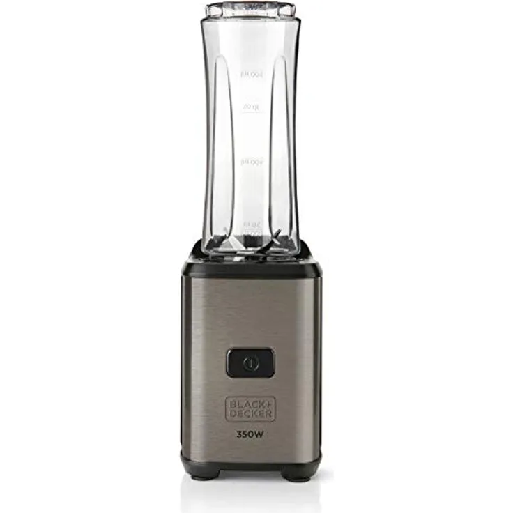 Black + Decker ES9120030B BXJBA350E Standmixer, 300, Edelstahl, rostfrei, 600 milliliters, Grau