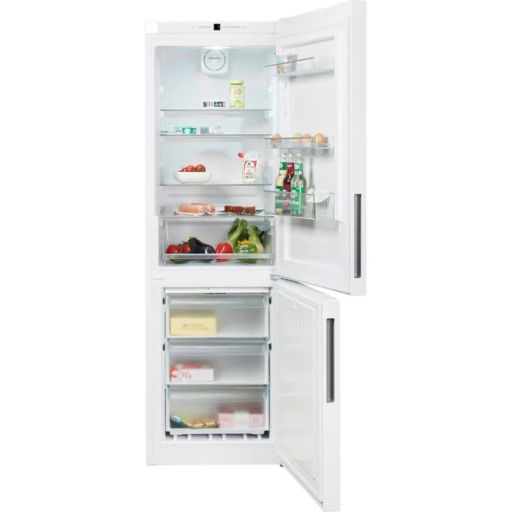 Miele KFN 28132 D WS Kühl-Gefrierkombination, freistehend, weiß, NoFrost, LED, Breite 60 cm, Energieklasse E - Preisvergleich – Bild 2