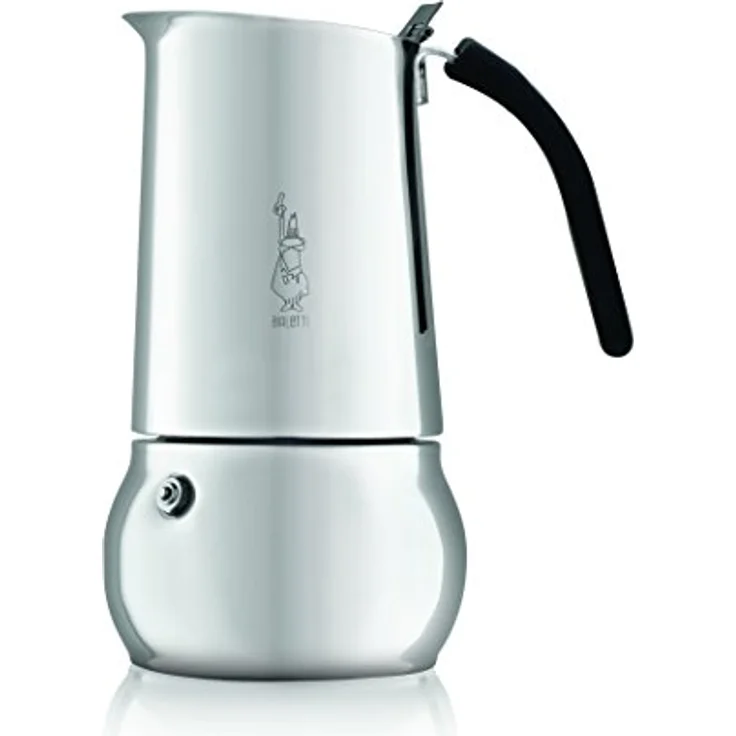 Bialetti 4883 Kitty 6 Tassen, Espressokocher Edelstahl, Rostfreier Stahl, Silber – Bild 1